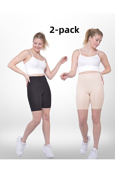 Sh Mağazacılık نموذج بورفي مكون من قطعتين - مشد عالي الخصر بدون أثر، لون أسود...