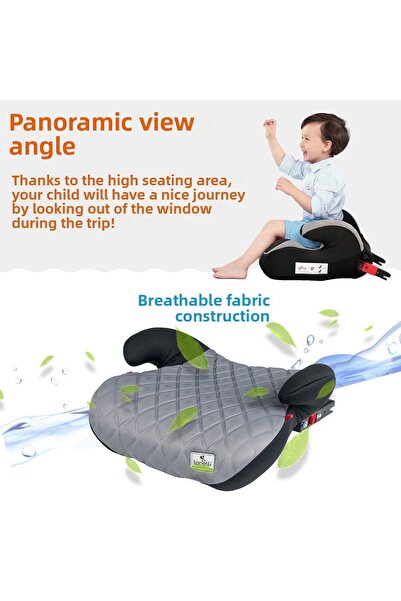 LORELLİ Coolbaby Sirius Isofix Booster - 15-36 Kg, Black Car Seat