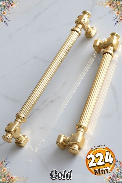 Badem10 Talas Golden Line Metal 224 Mm 22,4 Cm Mobilier Bucătărie Sertar Dulap Dulap Mâner Mâner