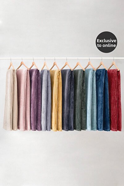 Yataş Holly Wellsoft Double Blanket - Ecru Color