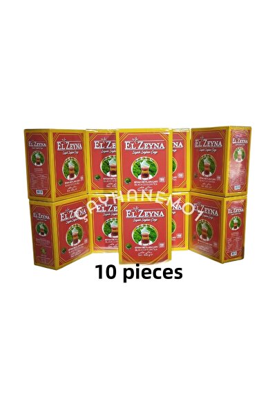 El Zeyna شاي سيلان أسود شاي بارود (شاي سيلان أسود) 450 جرام × 10 عبوات