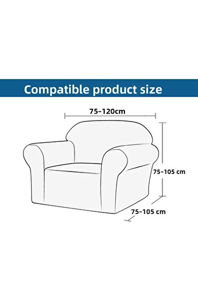 Faiend Jacquard Single Elastic Sofa Cover - Armchair Seat Cover