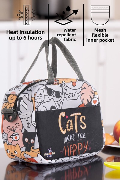GIMOSA Thermal Insulated Waterproof Thermal Meal & Lunch Bag for Kids - Mothe...