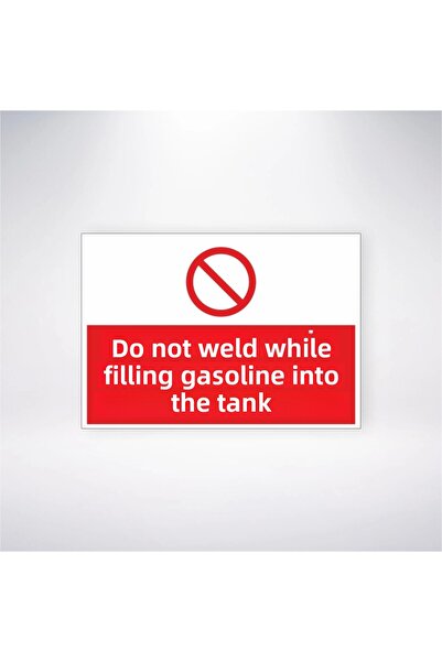 Reysa Tasarım ملصق لحام تانكا عند تعبئة البنزين مقاس 20 × 28 سم