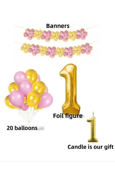 CANSIN مجموعة عيد ميلاد باباتيا باللون الوردي والأصفر