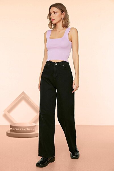 sion jeans Julia Milano Pamela Rose Extra Înalt A.c.a.i.p S.o.l.m.a.z Negru Casual Jeans Palazzo 2025