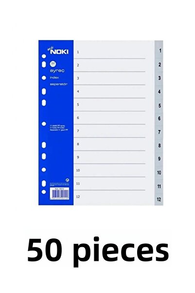 Noki 50 قطعة 1-12 أرقام فاصل فاصل