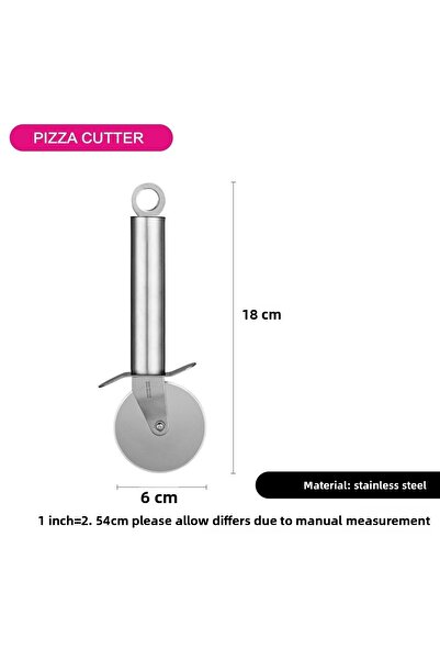 Fissman Premium Pizza Cutter 6cm, Staineless Steel Pizza Cutter with Hanging Hole