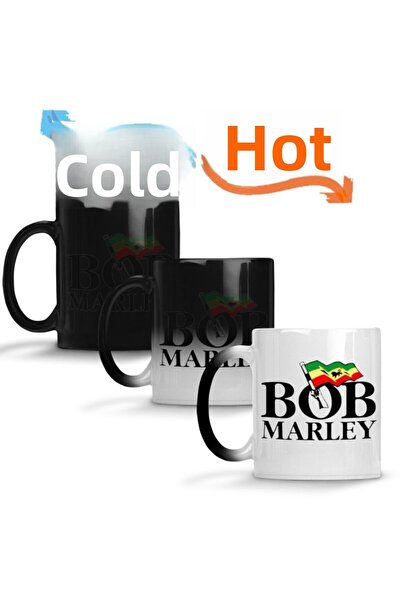 Baskı Dükkanı كوب بانديرا بوب مارلي السحري من البورسلين