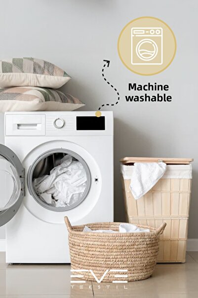 Eve Tekstil 6 Pieces Bamboo Zippered Washable Hotel Luxury Pillowcases 50X70Cm