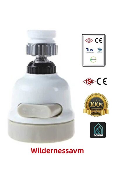 dogant özdoğanlar avm رأس حوض المطبخ ثلاثي الوظائف، طرف صنبور دوار 360 درجة