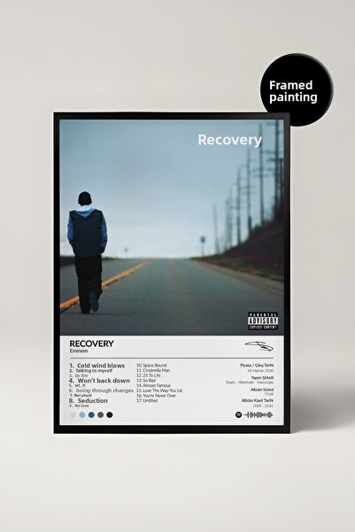 House Gorgeous Pictură cu poster Spotify cu designul albumului Eminem Recovery