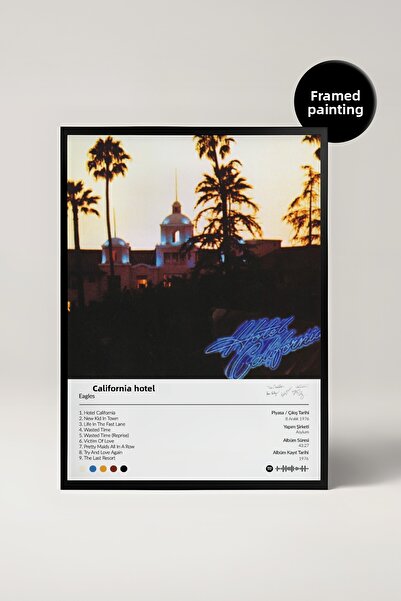House Gorgeous Eagles Hotel California Album Design Spotify Poster Painting