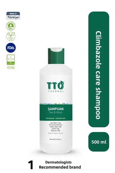 TTO شامبو للشعر والجسم أبيض 500 مل - زيت شجرة الشاي