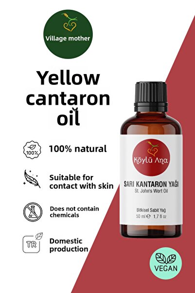Köylü Ana زيت نبتة سانت جون 50 مل، زيت نقي 100% من نبات سانت جون