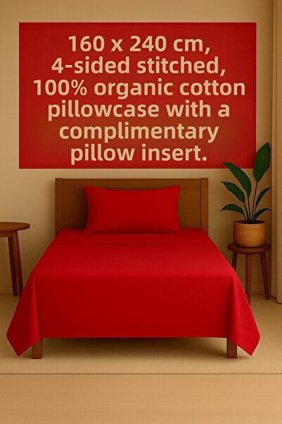 Loova ملاءة سرير بدون حواف لشخص واحد، 100% قطن، 4 زوايا مخيطة، مع غطاء وسادة ...