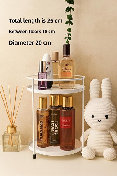 VENON MAT GOLD Οργανωτής καλλυντικών και κοσμημάτων μπάνιου Οργανωτής πολλαπλών χρήσεων Δίσκος σερβιρίσματος 2 επιπέδων Οργανωτής παρουσίασης για δείπνο