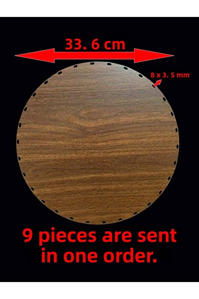 ASUDE HEDİYELİK Placă din lemn de nuc 33,6 cm 6 buc. Tavă din bambus Placă de...