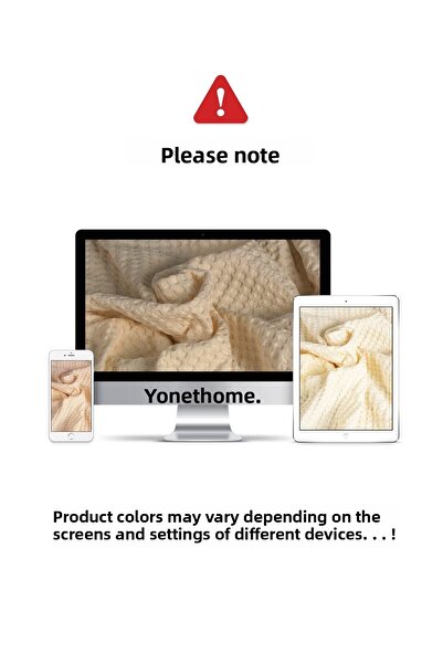 Vionel Home 100% Cotton Double Bedspread Pique, Waffle Pattern, Cream Pique with Pompom