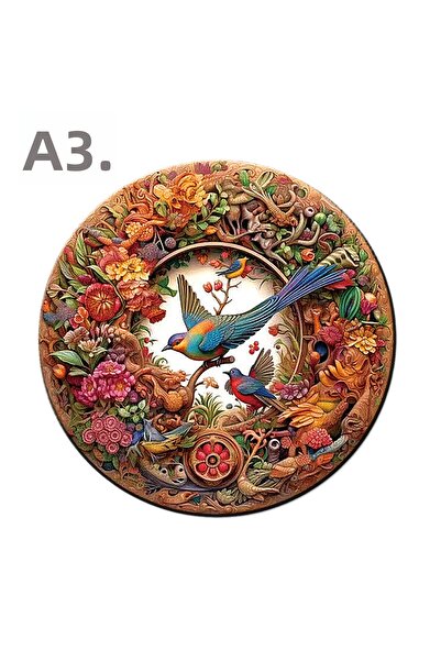 Choice 964-A3 لغز حيوان خشبي لغز طائر دائري فريد وغامض للبالغين أو الأطفال في...