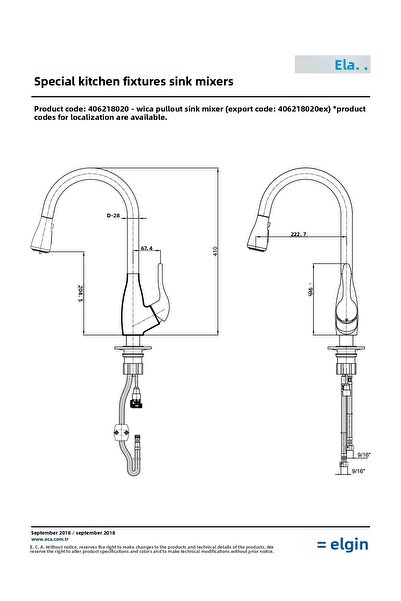 Eca Wica Sink Faucet