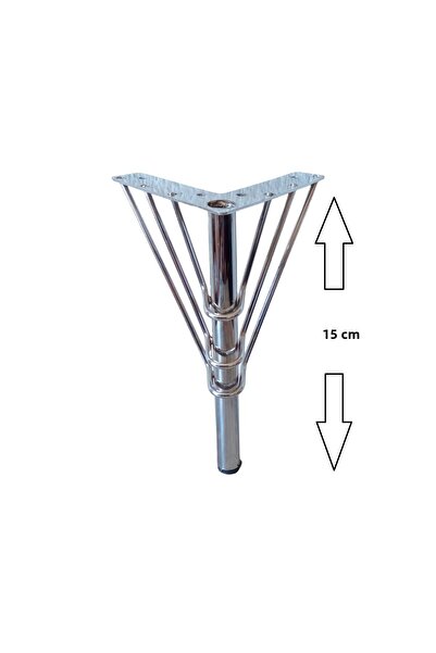 Lion Flamingo Model Chrome Sofa Sofa Tv Unit Leg 15 cm (Pack of 16)