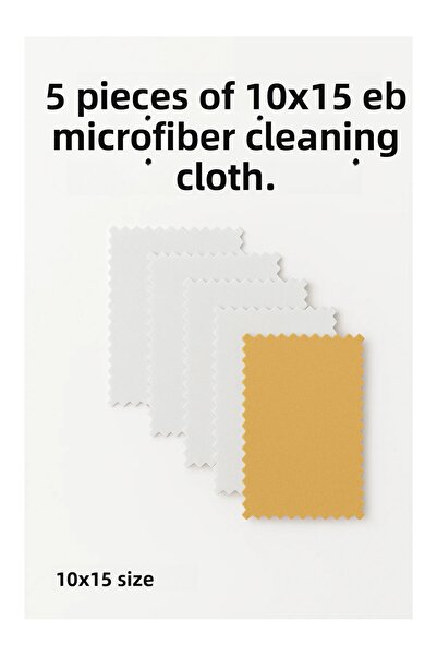 LookBuyTake 5 bucăți cârpă de curățat din microfibră albă 30x40 cm |   Televi...