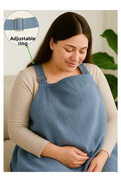 Lucky Day مريلة للرضاعة الطبيعية مكونة من 4 طبقات من نسيج الموسلين العضوي المعتمد من Oeko-tex، متعددة الأغراض، غطاء عربة الأطفال مصنوع من القطن بنسبة 100%