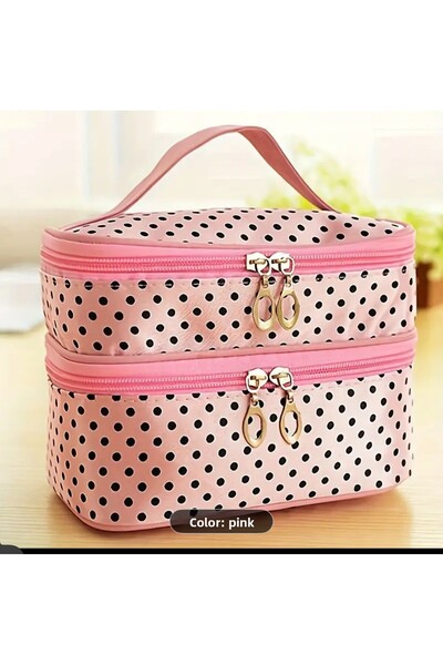 Marmara Makeup Bag Pink Patterned Good Looking Practical