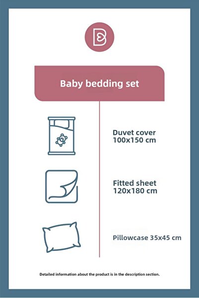 BELENAY Bow 100% Cotton Duvet Cover Set