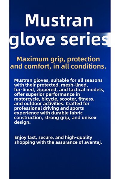 Mustran Waterproof Thick Fur Inside Winter Snow Skiing Motorcycle Cycling Outdoor Gloves L-Xl Size–Unisex