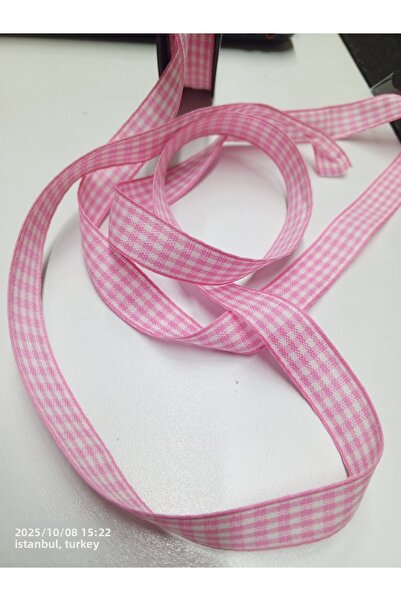 hobimixhobimix Pink Plaid Ribbon 10 Meters 20 mm