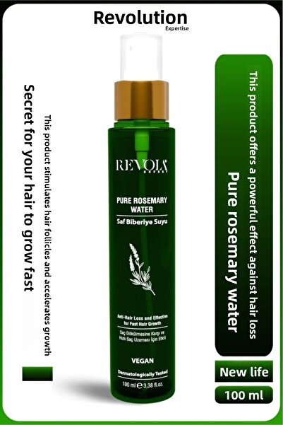 revola ماء إكليل الجبل النباتي الخالص من إكسبرت لمكافحة تساقط الشعر وتسريع نم...