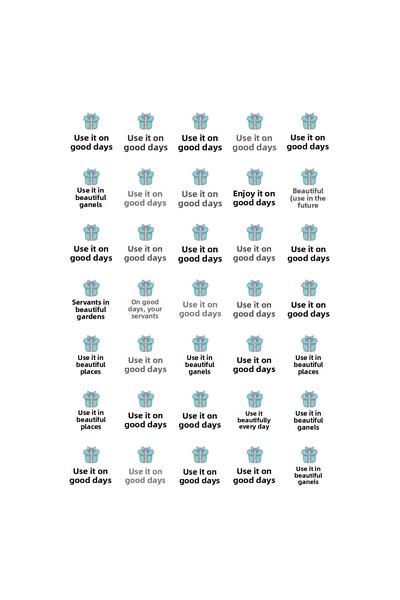 Bimotif 350 قطعة من الملصقات الخاصة بالتعبئة، تستخدم في يوم جميل