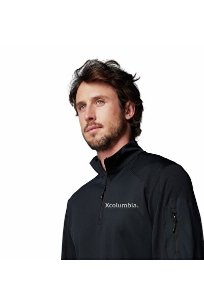 Columbia Ανδρικό φλις μπλουζάκι Tech Knit Quarter με φερμουάρ