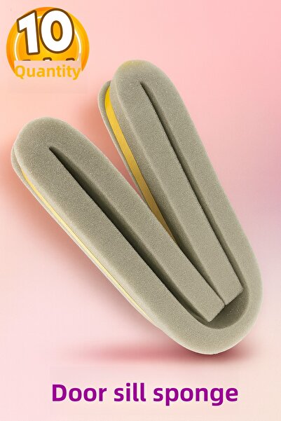 Badem10 10 Pieces Adhesive under Door Threshold Sponge Tape Cold Heat Insulation Insulation Tape Wick 90 cm