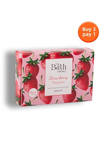 THE BATH FACTORY صابون مرطب لليدين والوجه والجسم بالفراولة
