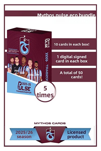 Trabzonspor Eco Bundle - - Pulse Football Player Cards 2025/26 - 5 Packs