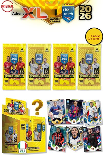 TOYFEST بطاقات بانيني أدينالين فيفا 365 - بطاقات لاعبي كرة القدم الرسمية لعام...