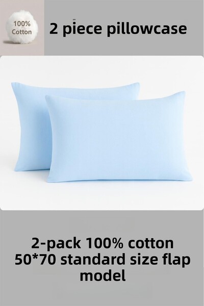 OZNHOME 100% Cotton 2-Pack Pillowcase 50*70 Pillowcase