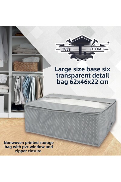 Tvl Home Organizator de dimensiuni mari pentru sub pat cu detalii transparente