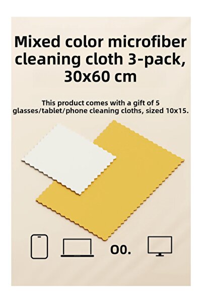 LookBuyTake CU CADOU-30 bucăți cârpă de curățare din microfibră de culori mix...