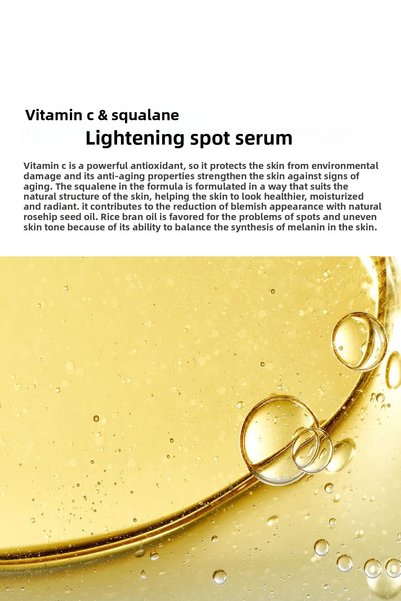 Polente Natural Vitamin C & Squalane Serum - Brightening Blemish Serum (Vitamin C Complex) (30 ml)