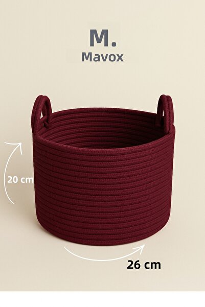 MaVaux Φυσικό χειροποίητο ψάθινο καλάθι από γιούτα 20x26 cm – Διακοσμητικό, π...