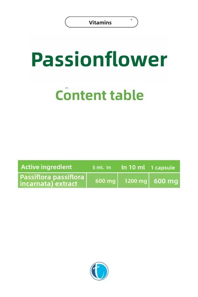 Tab İlaç Tabvitamins Passiflora Extract Food Supplement 30 Capsules