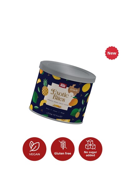 EverEat مزيج من البطيخ والأناناس والمانجو المجففة بالتجميد من إكزوتيك بايتس -...