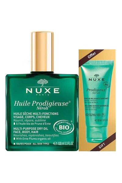 Nuxe Prodigieux Ulei de Neroli 100ml + Gel de duș 30ml Set