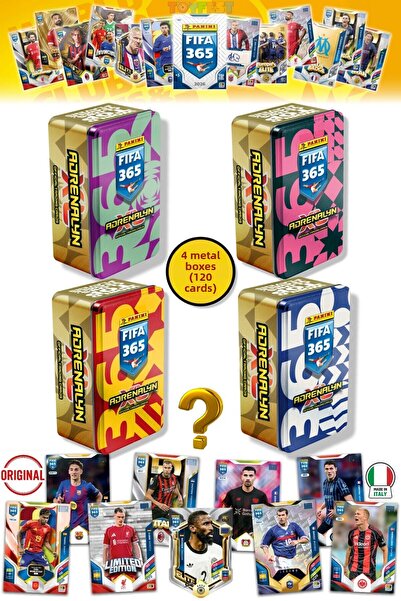 TOYFEST Panini Fifa 2026 Classic Metal Boxed Football Player Cards (4 Differe...