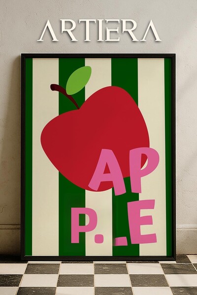 HİGUERA Τυπογραφία Μοντέρνα Μεσογειακή Ιταλική Ζωγραφική Κουζίνας με Ξύλινο Π...