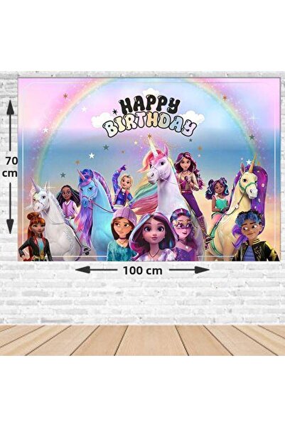 Parti Dükkanım Πανό Γενεθλίων Unicorn Academy 70*100 εκ.